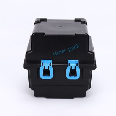 주문 검은 선도성 PP 물질 웨이퍼 캐리어 6 인치 웨이퍼 저장 상자 online manufacture