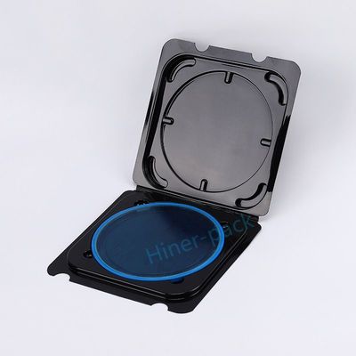 주문 클램 셸 실리콘 웨이퍼 박스 투명 검은색 호프 링 ROHS 컴플라이언스 online manufacture