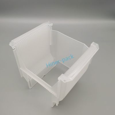 주문 청정실 8인치 투명한 PP 물질 웨이퍼 운반 카세트 반도체 포장 상자 online manufacture