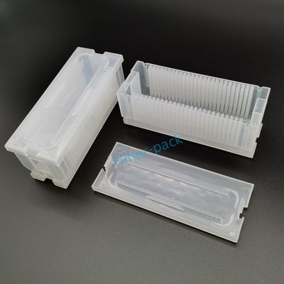 주문 평면 PP 재료 웨이퍼 캐리어 2/3 인치 시리즈 웨이퍼 배송 상자 online manufacture