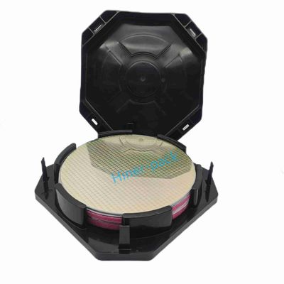 주문 ROHS를 준수하는 실리콘 수평 웨이퍼 운반 상자 12 인치 전도성 PP 물질 online manufacture