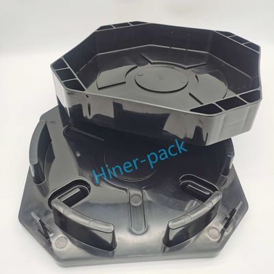 주문 커스터마이즈 된 ODM 12 인치 블랙 ESD 수평 웨이퍼 운송기 안전 운송 online manufacture