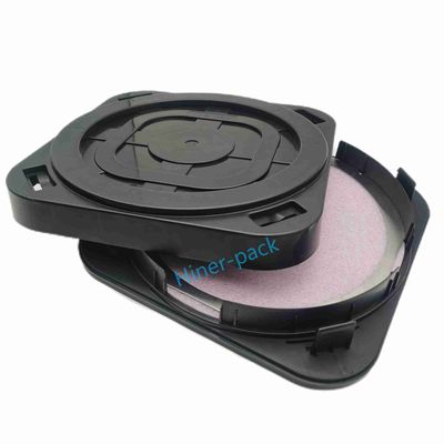 주문 수평 12 인치 웨이퍼 저장 상자 배송자 검은 선도성 PP 물질 online manufacture