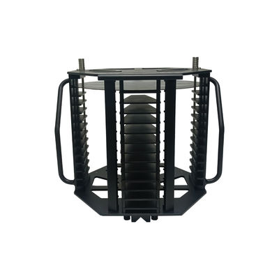 주문 반 정적 12 인치 13 슬롯 실리콘 금속 웨이퍼 운반 캐세트 손잡이 online manufacture