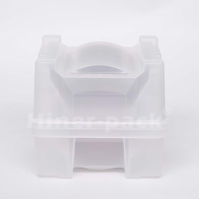 주문 투명한 PP 물질 수직 스타일 웨이퍼 홀더 8 '실리콘 웨이퍼를위한 웨이퍼 배송 상자 online manufacture